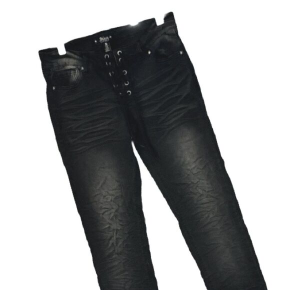 Abby Dawn | by Avril Lavigne Black Denim Studded Women’s Jeans - Picture 1 of 14